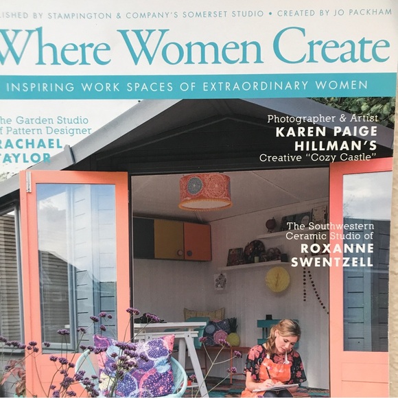 Where Women Create: Inspiring Work Spaces of Extraordinary Women 160 pages. NEW - Picture 3 of 11